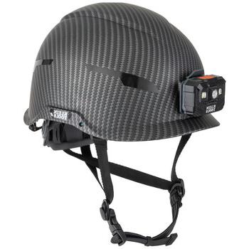 安全设备| 克莱恩的工具 60515 Premium KARBN型无通风E级安全帽，带头灯